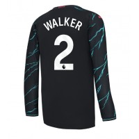 Manchester City Kyle Walker #2 Replica Third Shirt 2023-24 Long Sleeve